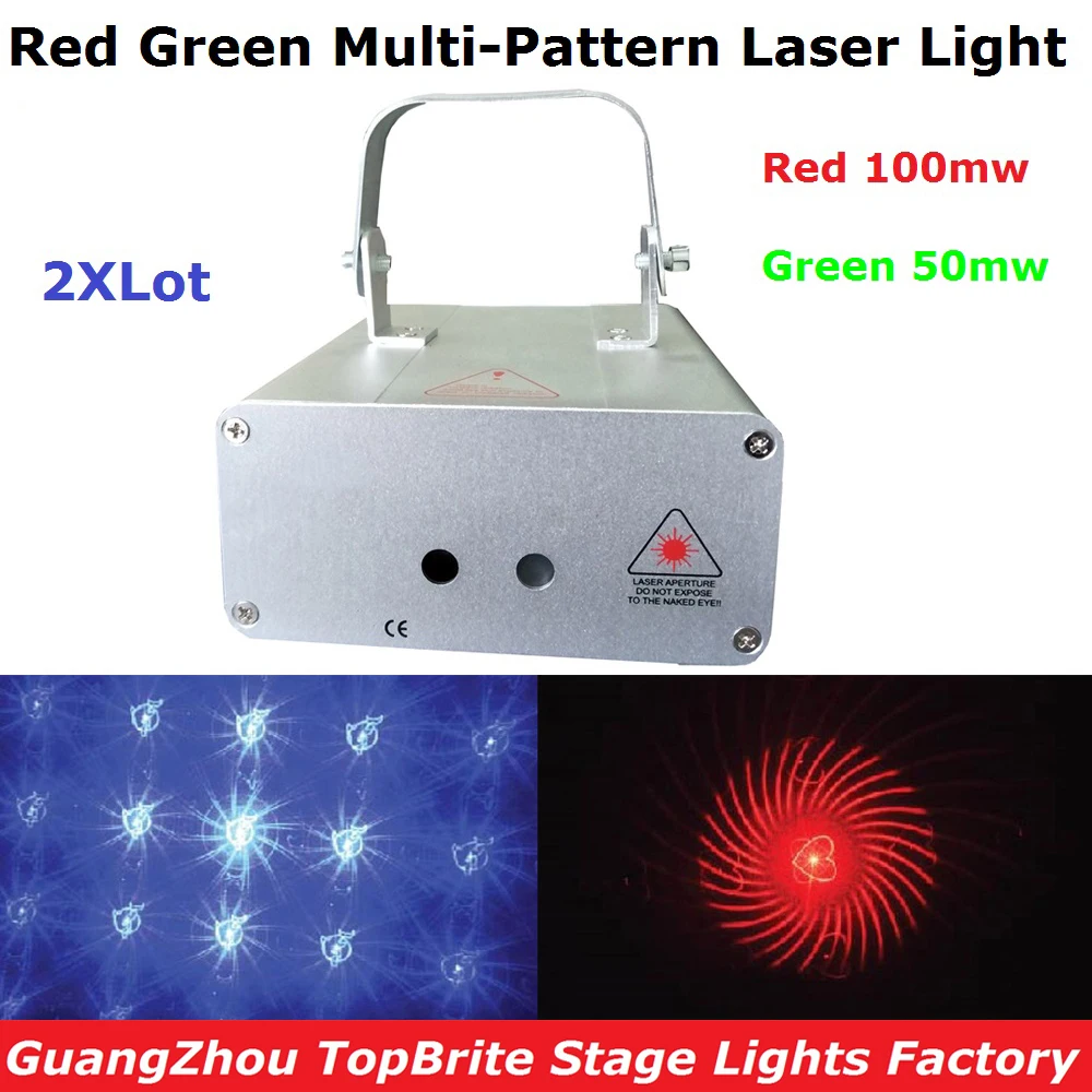 2 шт./лот Мини Размер сценический лазерный свет Высокое качество 150 мВт красный