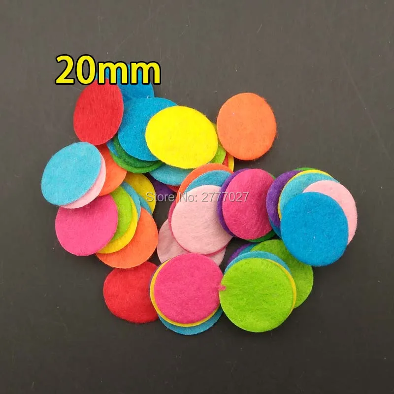 

1000pcs 2.0 CM Felt Circles Eco-friendly Round Felt Fabric Pads Accessory Patches Circle Felt Pads Fabric Shirt Button Spasers