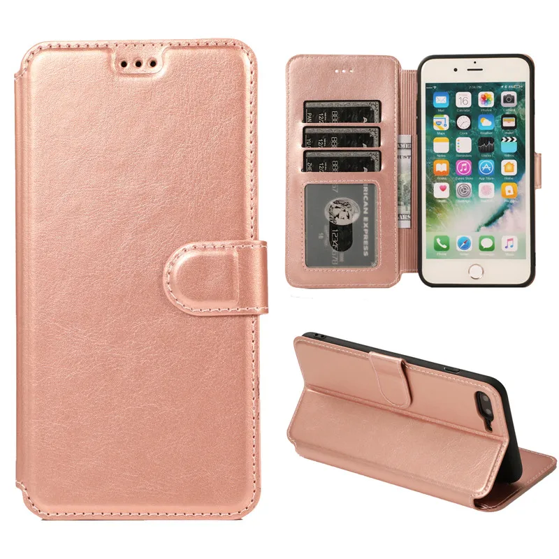 Кожаный чехол-книжка для apple iphone 6 6S 7 8 plus 7plus | Мобильные телефоны и аксессуары