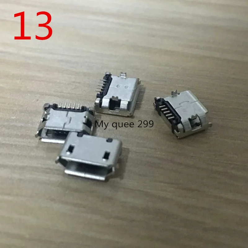 13 10PCS 24 models Micro usb connector Very common charging port for Lenovo Huawei ZTE Huawei and other brand mobile,tablet GPS - Color: 13 10PCS