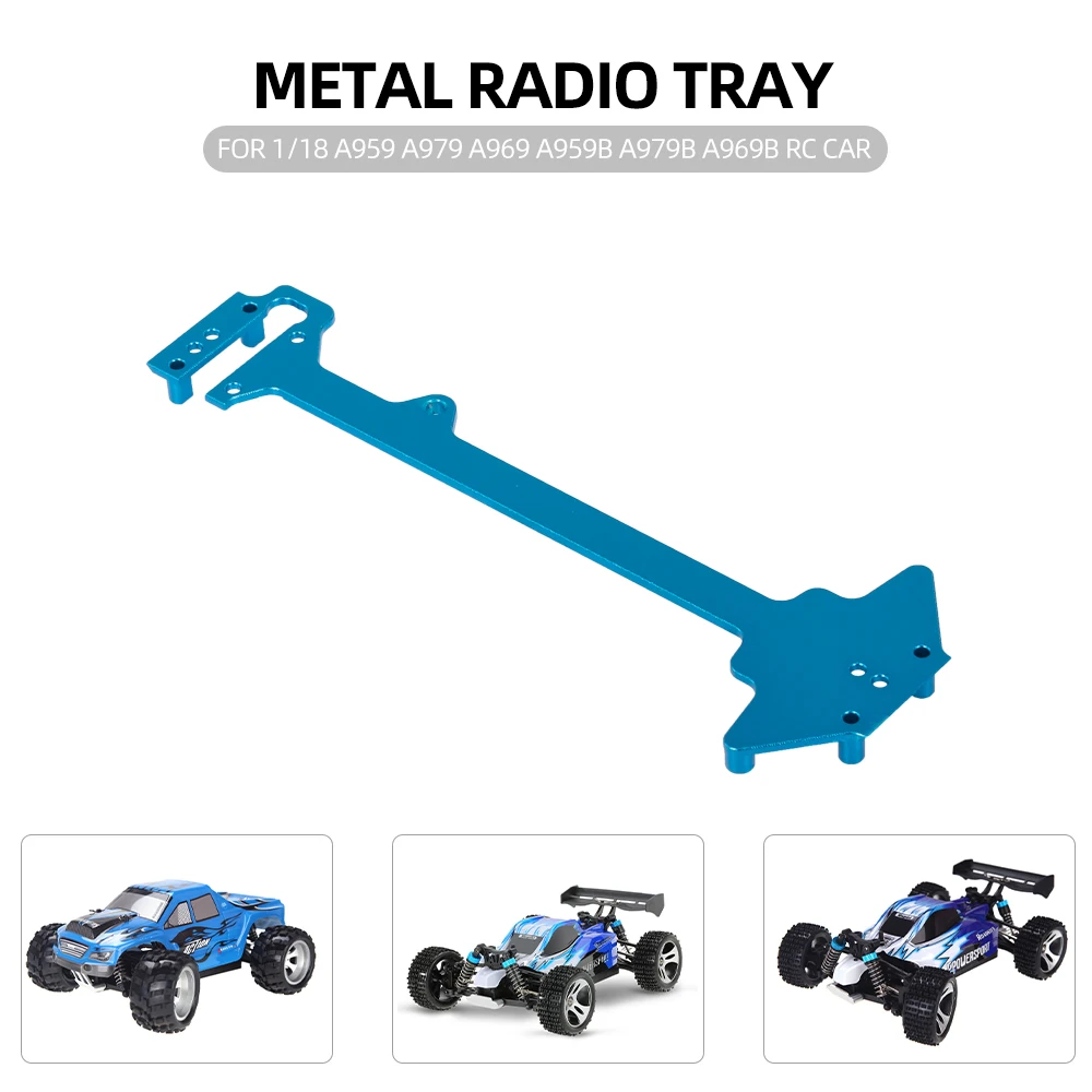 Высокое качество Радио лоток металл/дно и моторное основание для WLtoys 1/18 A959 A979 A969