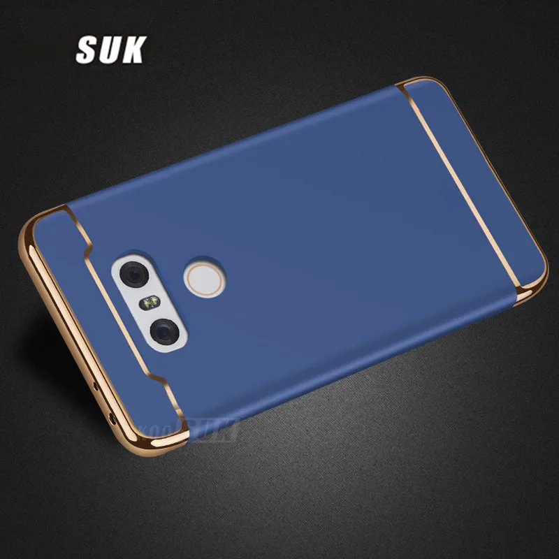 Чехол для LG G6 крышка углерода PC жесткий матовый провода чехол поворот с кольцом