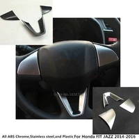 high quality car styling stick cover steering wheel kit trim lamp frame panel lamp part hood for honda fit jazz 2014 2015 2016