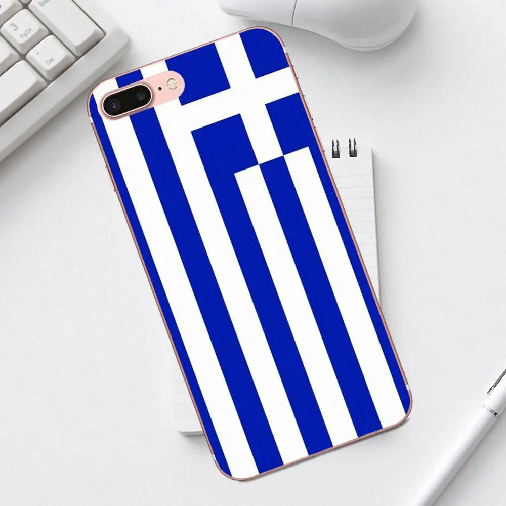 TPU Phone Case For iPhone 4 4S 5 5C SE 6 6S 7 8 Plus X XS Max XR Galaxy A3 A5 J1 J3 J5 J7 2017 Greece Flag Other Country Flags | Мобильные