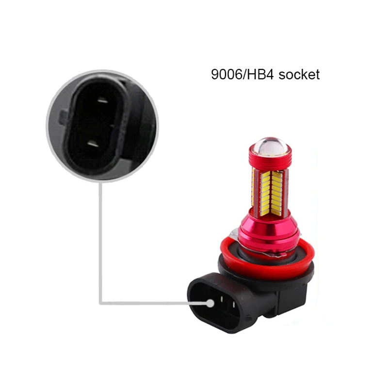 BOAOSI 2x супер белый 9006 HB4 CREE чип 4014 светодиодный туман светильник дальнего света