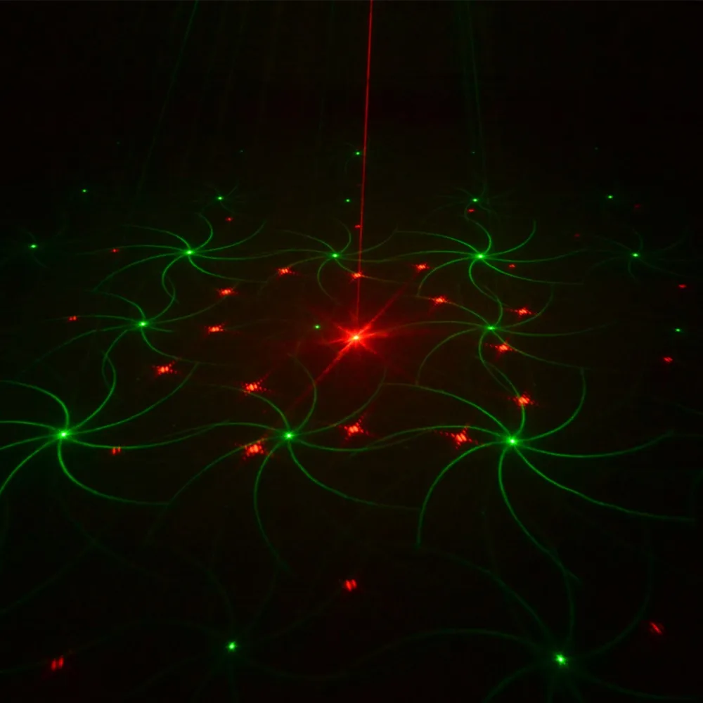 Мини Красный Зеленый RG 48 Gobos лазерный эффект светильник вой проектор с