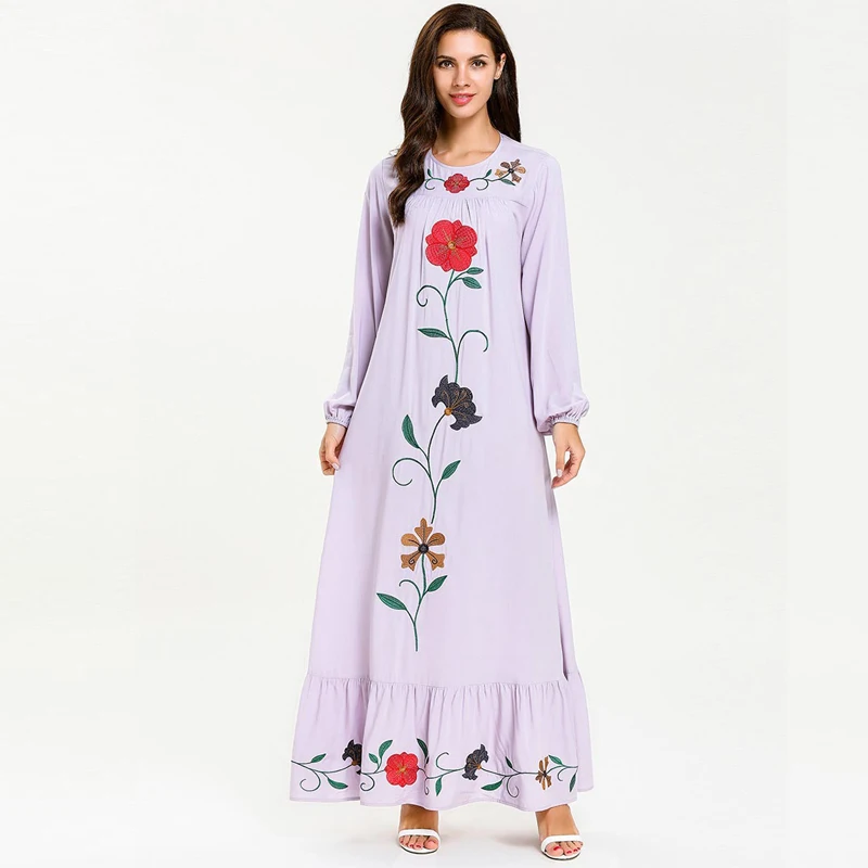 Платье кафтань в Дубае абайя Турцией мусульманский хиджаб Caftan Marocain Qatar ОАЭ Ramadan