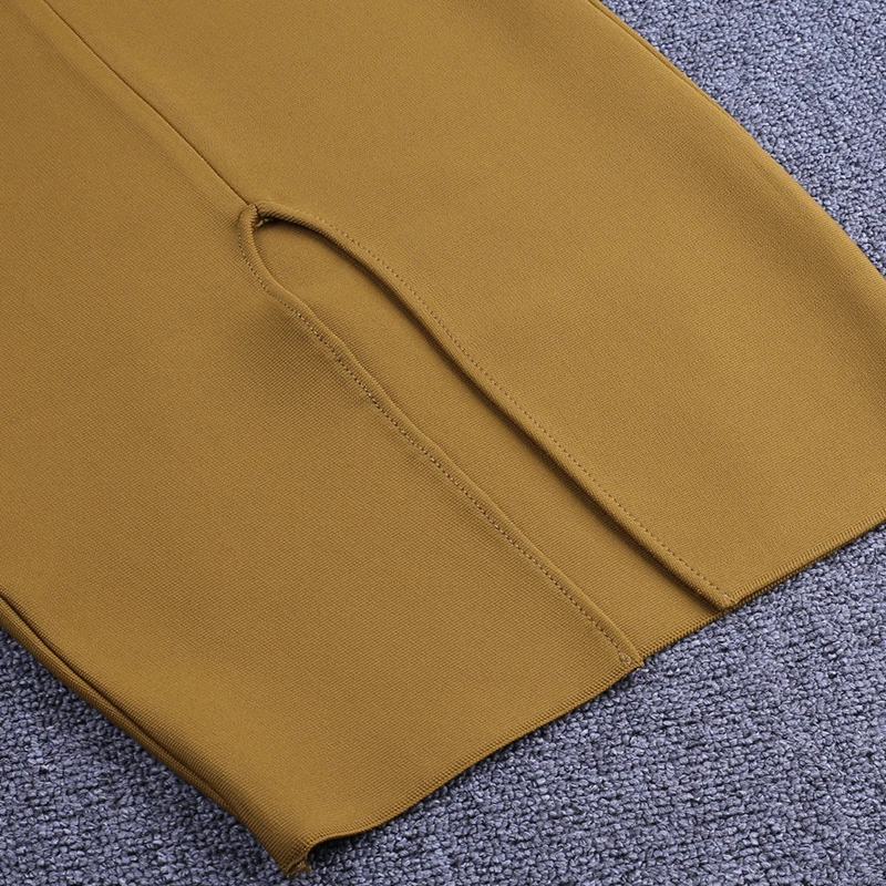 Ocstrade, Vestidos, Бандажное платье, новинка, летнее, для вечеринок, ночное, женское платье, Бандажное, сексуальное, имбирное, макси, длинное, Бандажное платье, бодикон