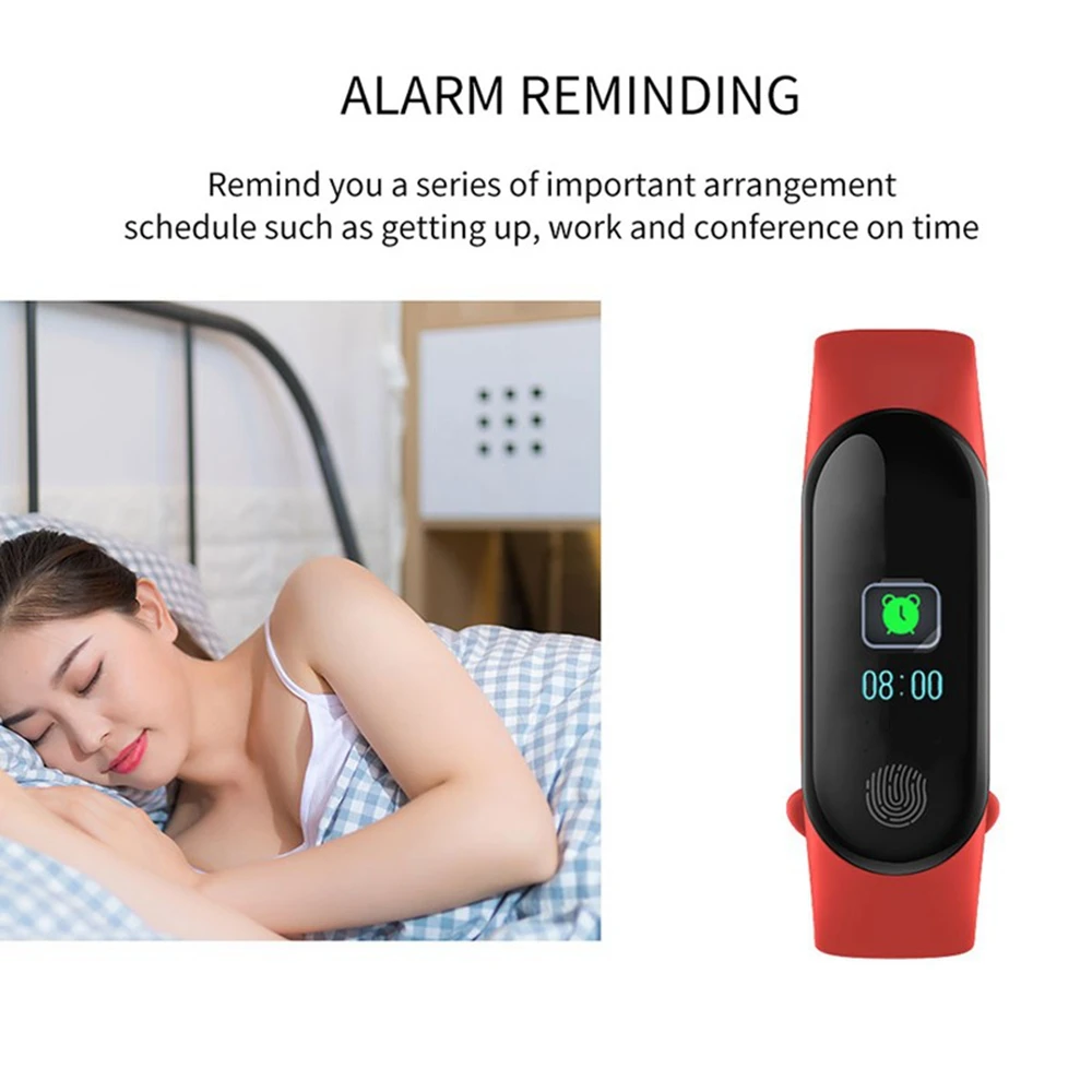 Смарт часы фитнес группа Bluetooth шагомер Cicret браслет трекер активности PK mi Band 3 2