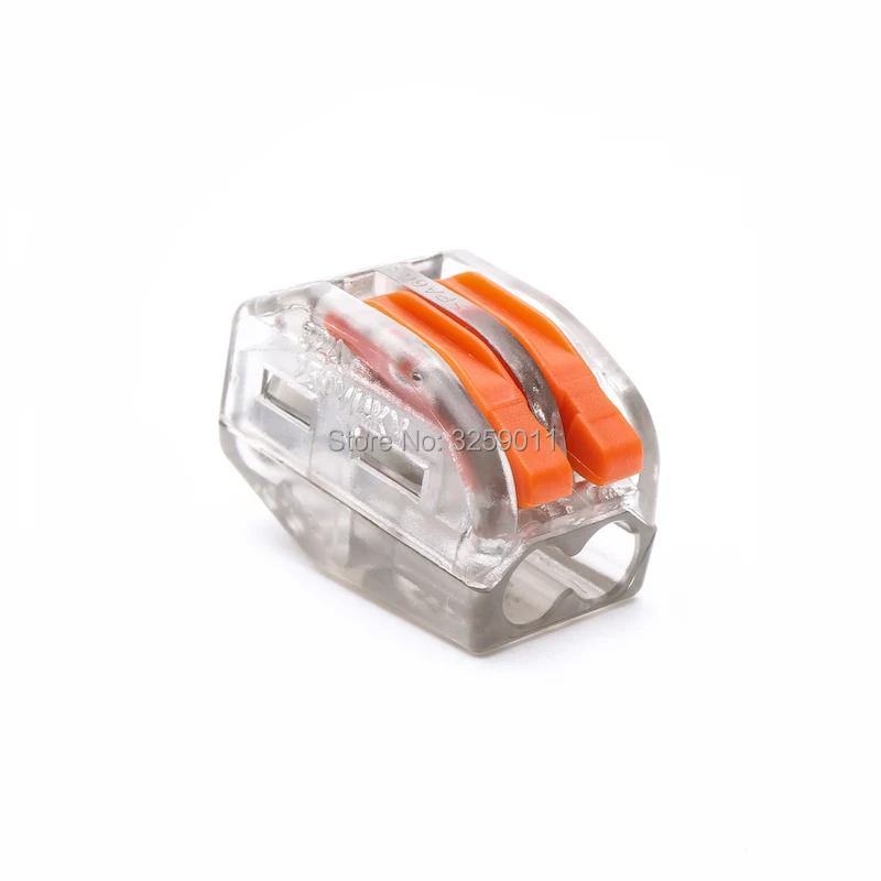 1 шт. PCT 212 222 412 пружинный рычаг Push Fit кабель Прозрачный 28 12 awg Универсальный