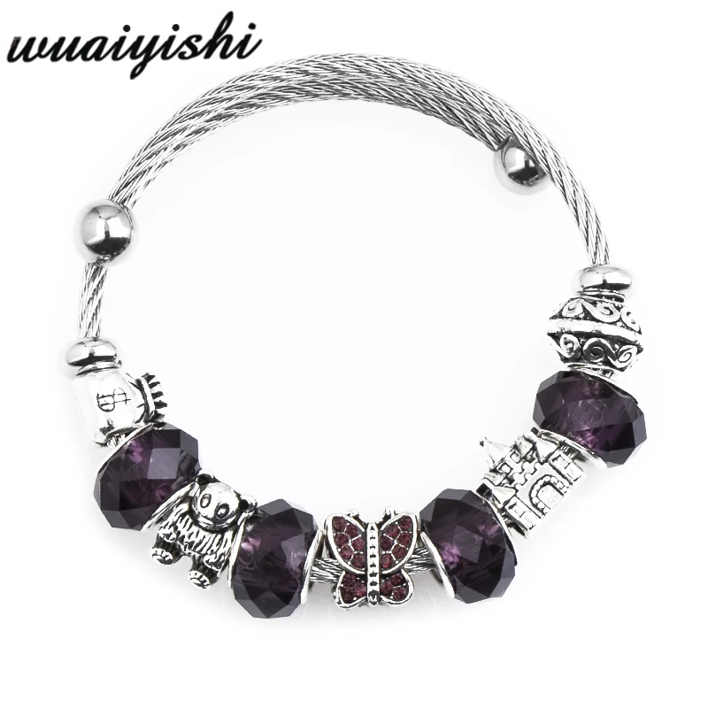 Adjustable bracelet new string pendant pendant ladies bracelet and bracelet latest trend black DIY fashion charm jewelry