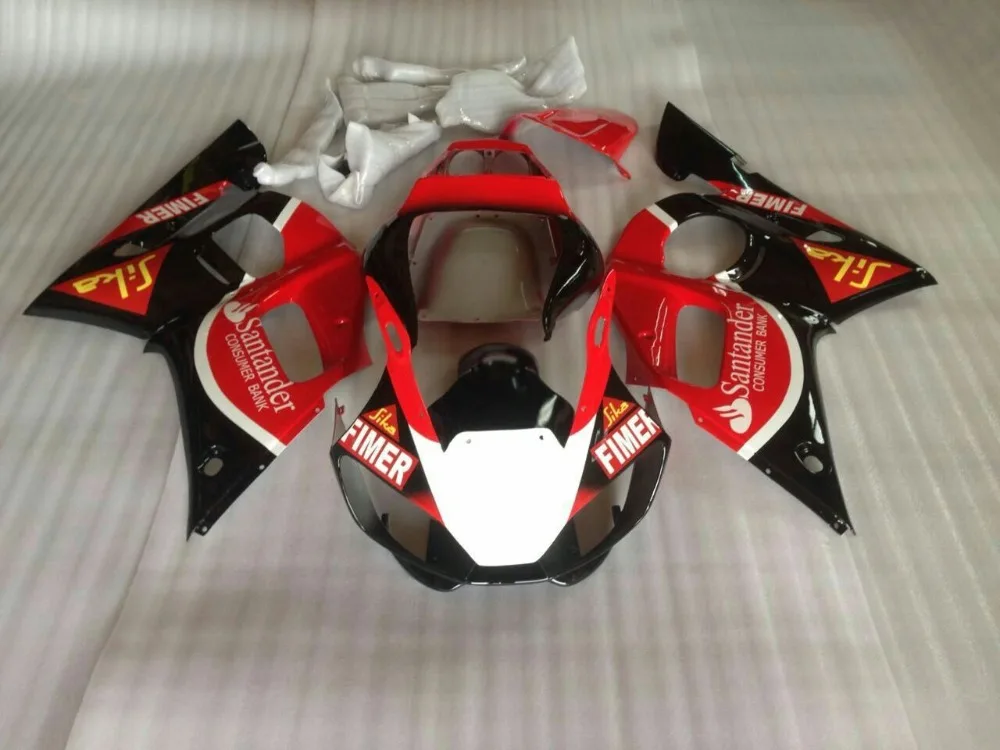 Комплект обтекателей Fei custom ABS для YAMAHA R6 1998 1999 2000 2001 красный черный YZF комплект 98 99 00