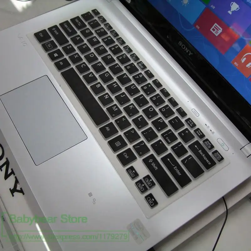 Новая силиконовая защитная накладка на клавиатуру для Sony SVF14 Fit14 F14|Чехлы