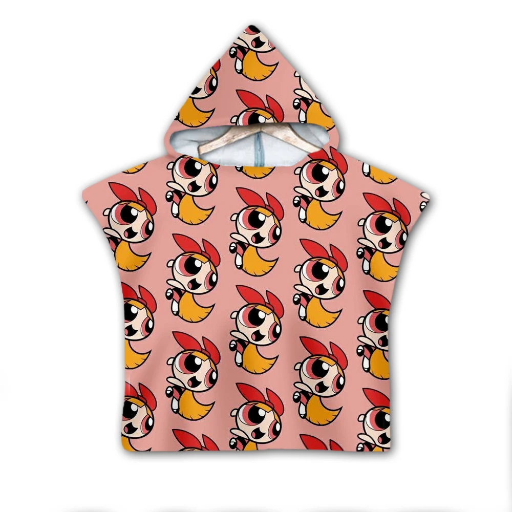 Детское полотенце с капюшоном и 3D принтом для мальчиков девочек|Банные