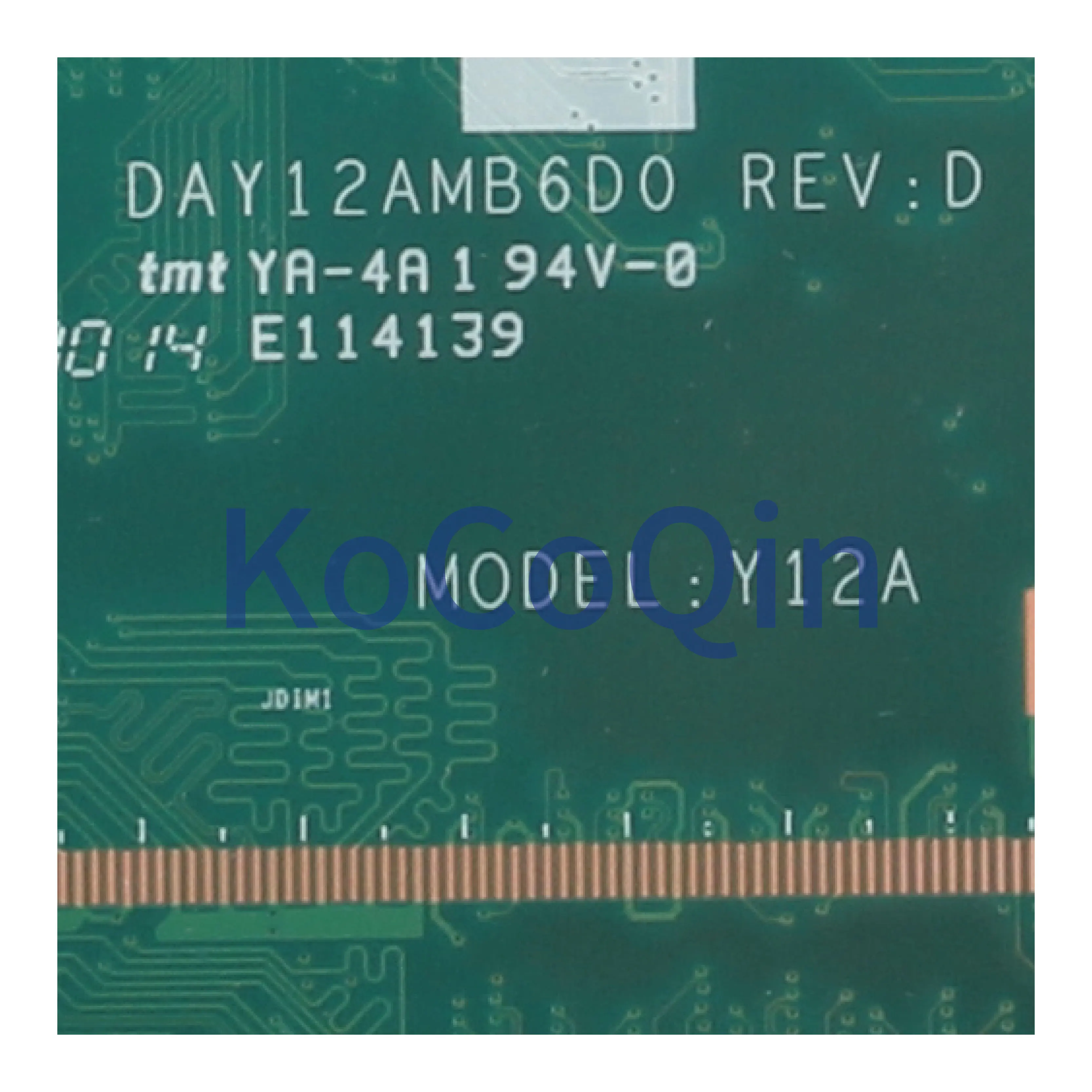 KoCoQin материнская плата для ноутбука hp Pavilion 17-F 17' дюймовый Core N2830 материнская плата 787484-001 787484-501 DAY12AMB6D0 SR1W4