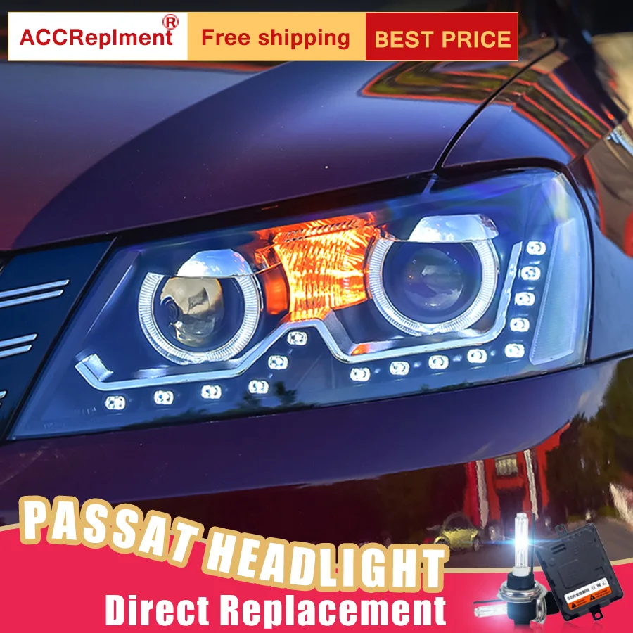 2 шт. светодиодный ные фары для VW Passat 2012-2014 Автомобильные ангельские глазки