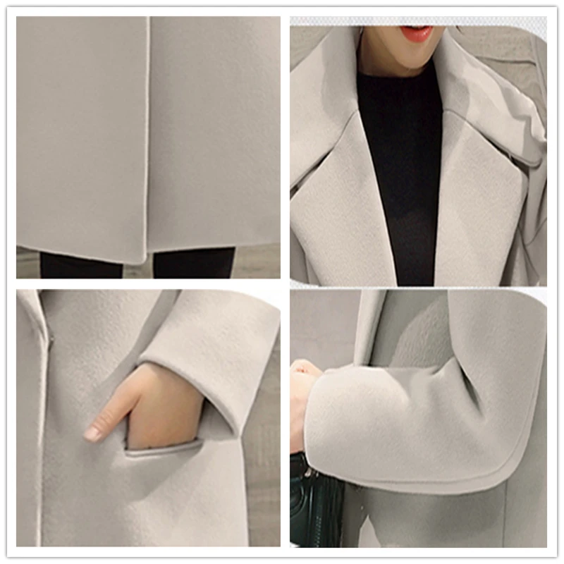 Высокое качество шерстяные пальто женские длинные Cashmer тонкие куртки модная