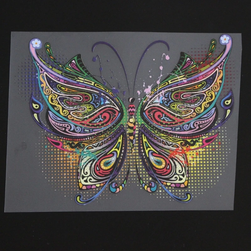 

1Pc DIY Appliques Butterfly Patch Iron On T-shirt Dress Heat Transfer Sticker Decor