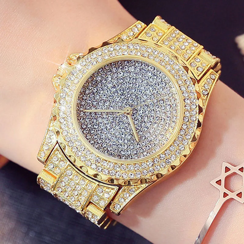 Женские кварцевые часы с кристаллами из нержавеющей стали|watch for|watch for womenwatch style |