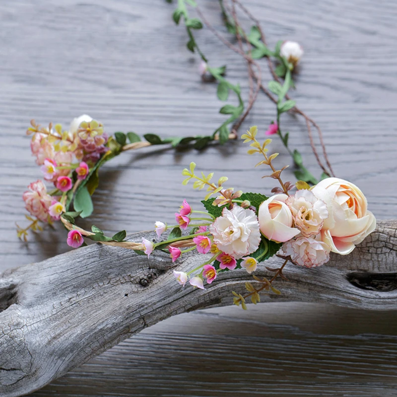 Венок для волос в богемном стиле с изображением ангела цветов и лозы | Украшения