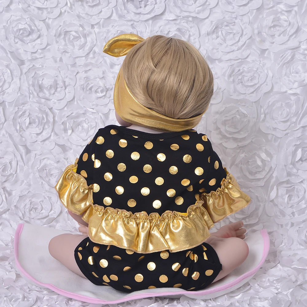 KEIUMI Реалистичная кукла Reborn Baby 23 дюйма силиконовая для всего тела 57 см модная