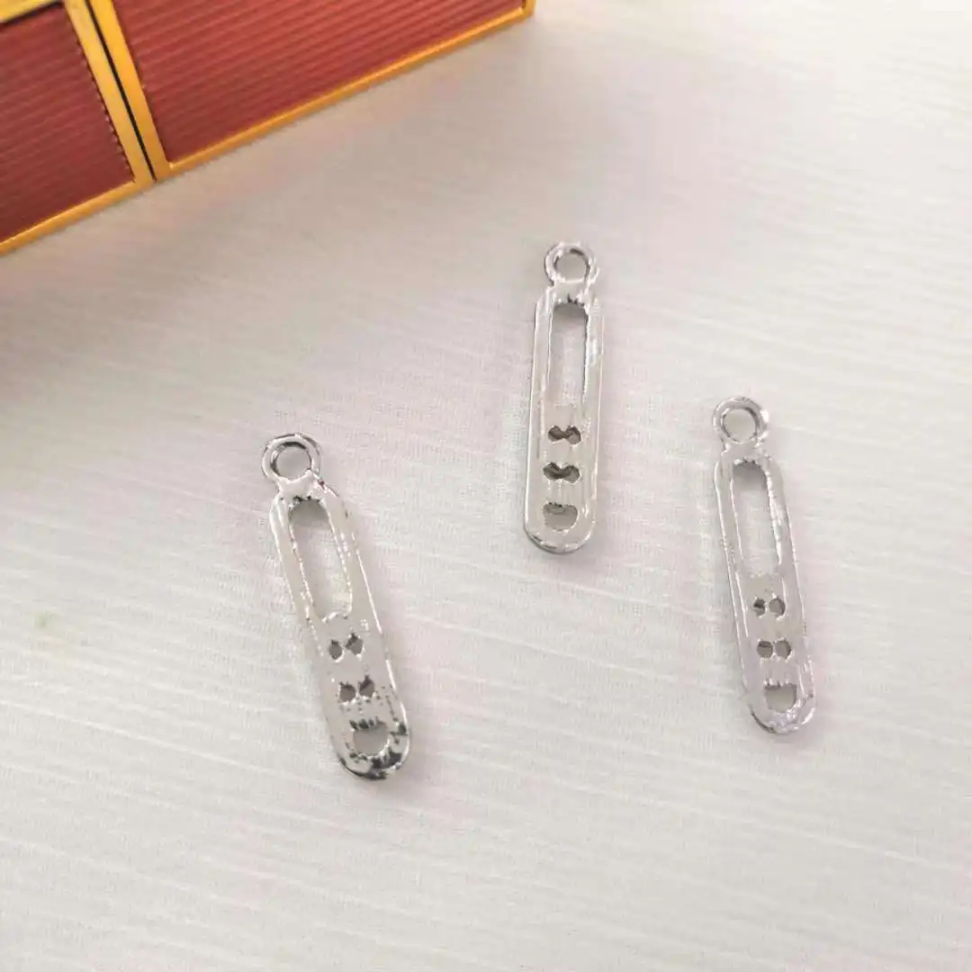 С серебряным покрытием и кристаллами Геометрия Металл 10 шт./пакет изысканные