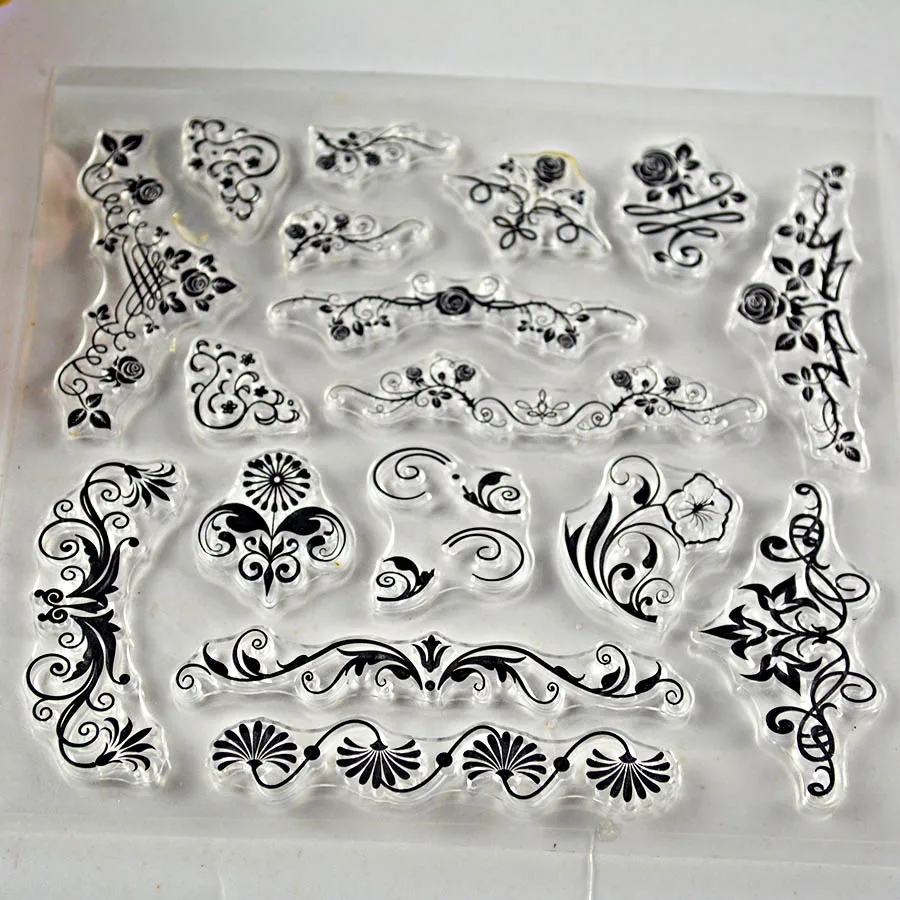 1 лист искусственная цветочная лоза прозрачный штамп сделай сам