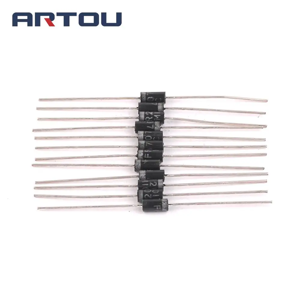 100PCS FR207 DO 15 диодный выпрямительный мост|diode rectifier|bridge rectifier dioderectifier diode |