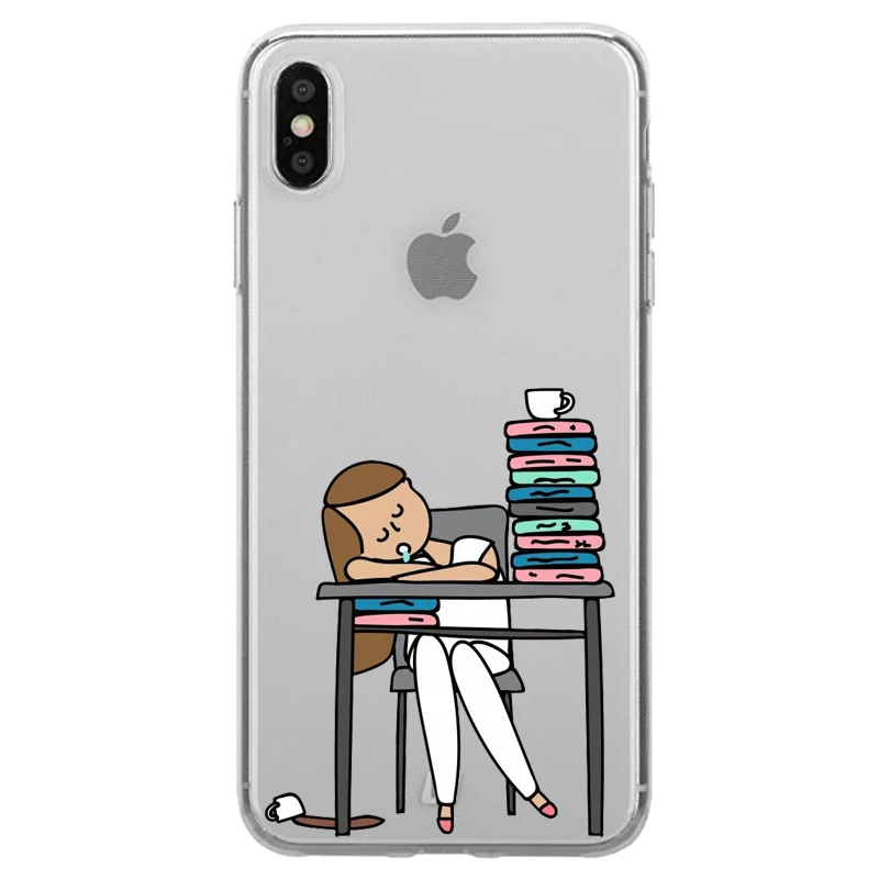 TPU Мягкий силиконовый чехол из ТПУ для iPhone 11Pro X XR XS MAX 7 8 8Plus 5S SE 6 6S 6Plus - Цвет: TPU