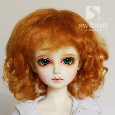 Аксессуары для шарнирных кукол короткие Кудри BJD/SD в комплект не входит кукла
