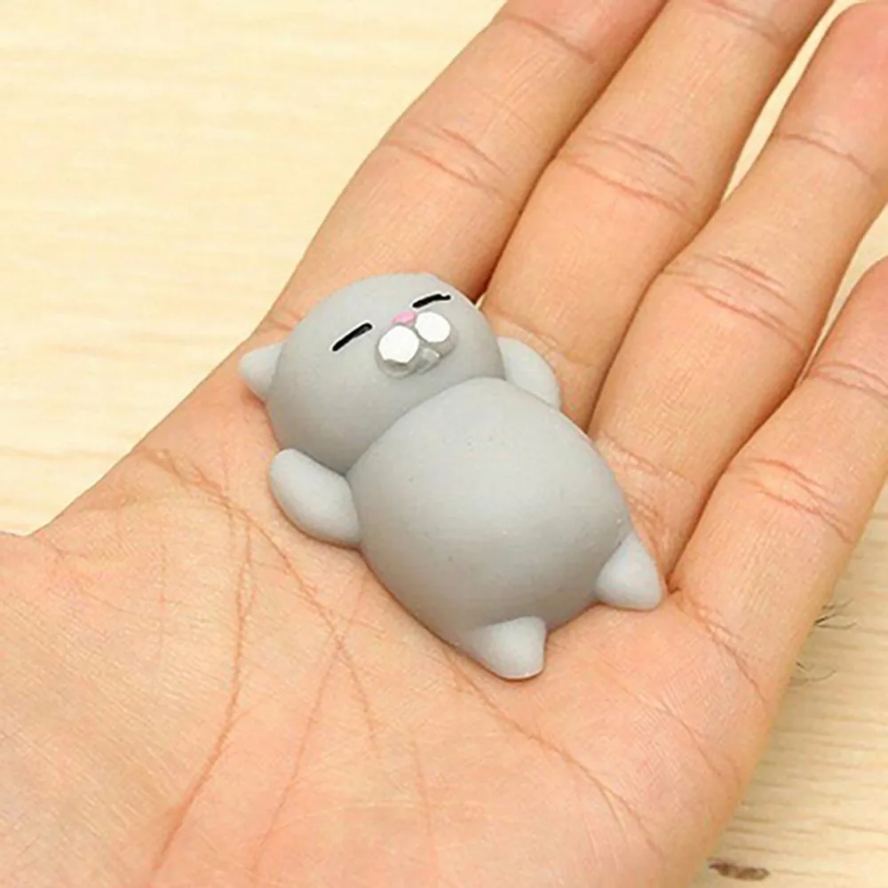 

Cute Mochi Animal Squishy Squeeze Toy Mini Healing Toy Collection Fun Joke Gift Soft Squeeze to Kids Adults Great Gifts