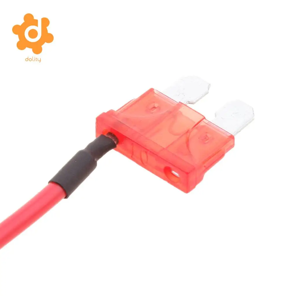5 Pieces Car Truck Boat 10A 32V ATO ATC Medium Blade Fuses with 16 AWG Wire | Автомобили и мотоциклы