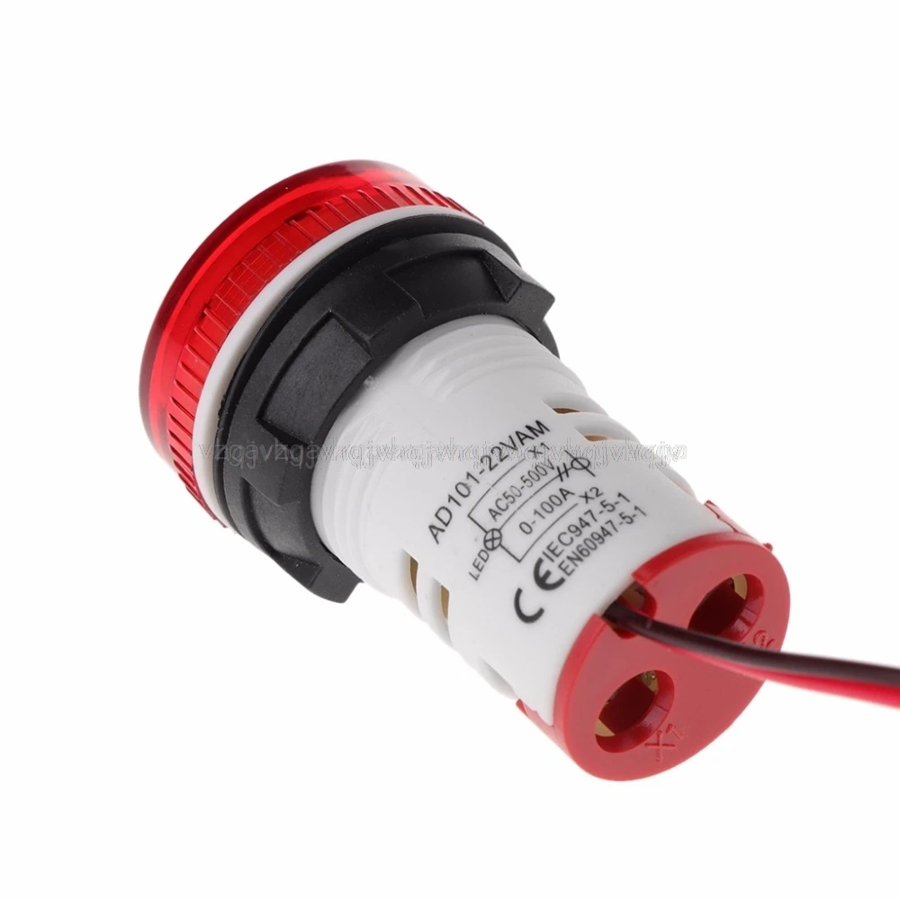 2in1 22 мм AC50 500V 0 100A усилителя & Вольтметр Амперметр Напряжение измеритель тока с
