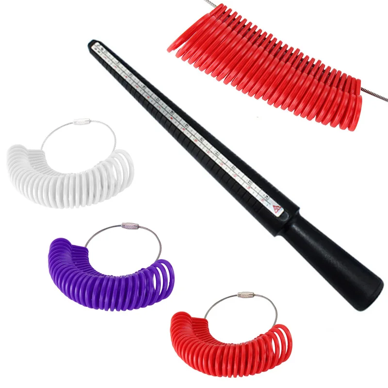 Finger Ring Sizer Gauge Stick Plastic Standard US Measuring Sizes Jewelry Tools Equipment CX17 | Украшения и аксессуары
