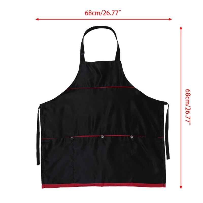

4 Pockets Pro Salon Barber Hair Cutting Gown Cape Hairdresser Hairdressing Apron