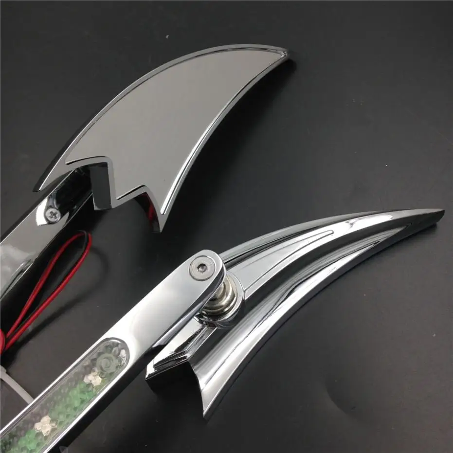 Мотоцикл LED поворотник кривая стрела зеркала для Harley Sportster XL Low Rider V-Rod Street Electra Glide