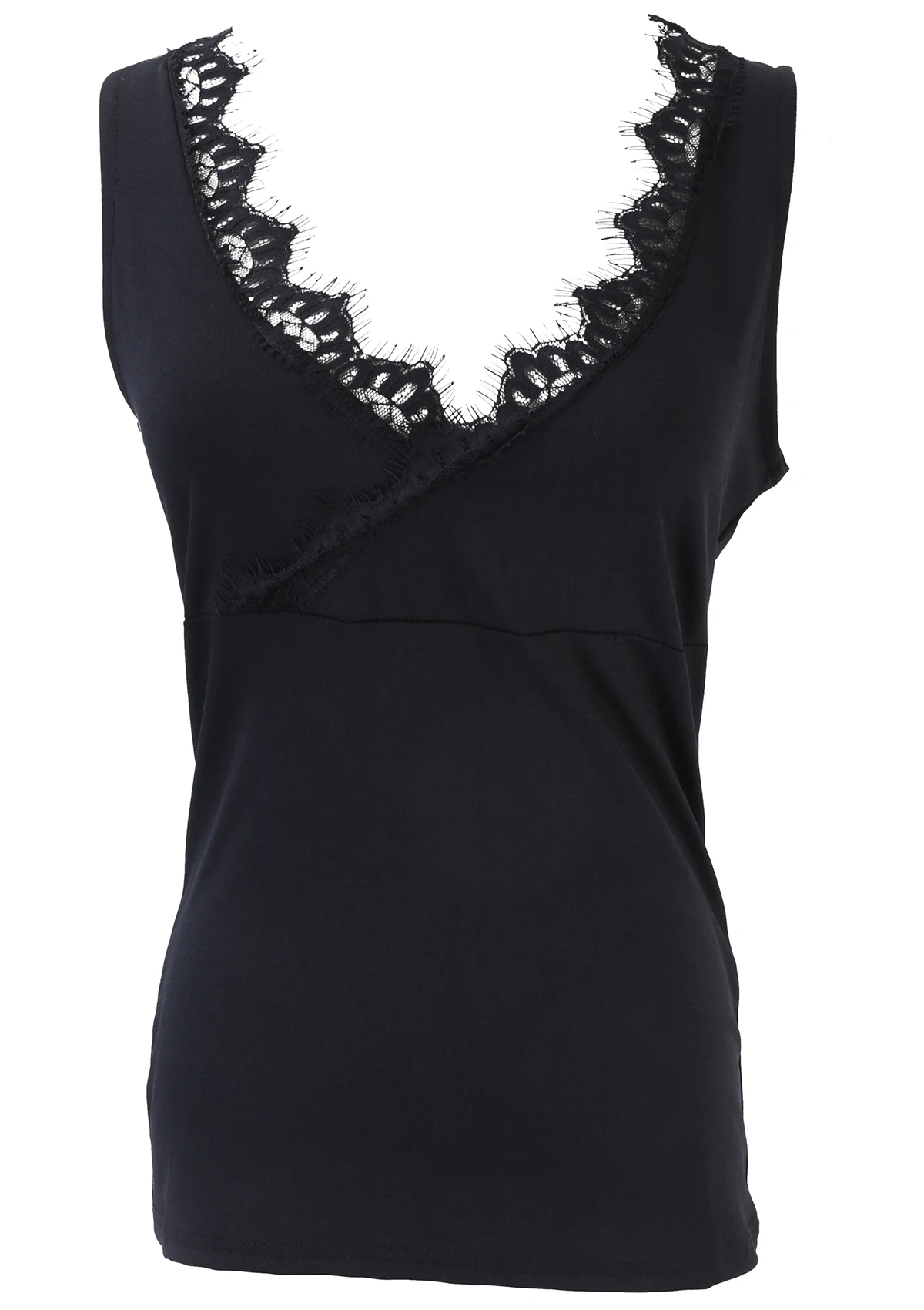 

Summer Tops for Women 2019 Lace Tank Tops Solid V Neck Sexy Tops Ladies Summer Tanks Camis