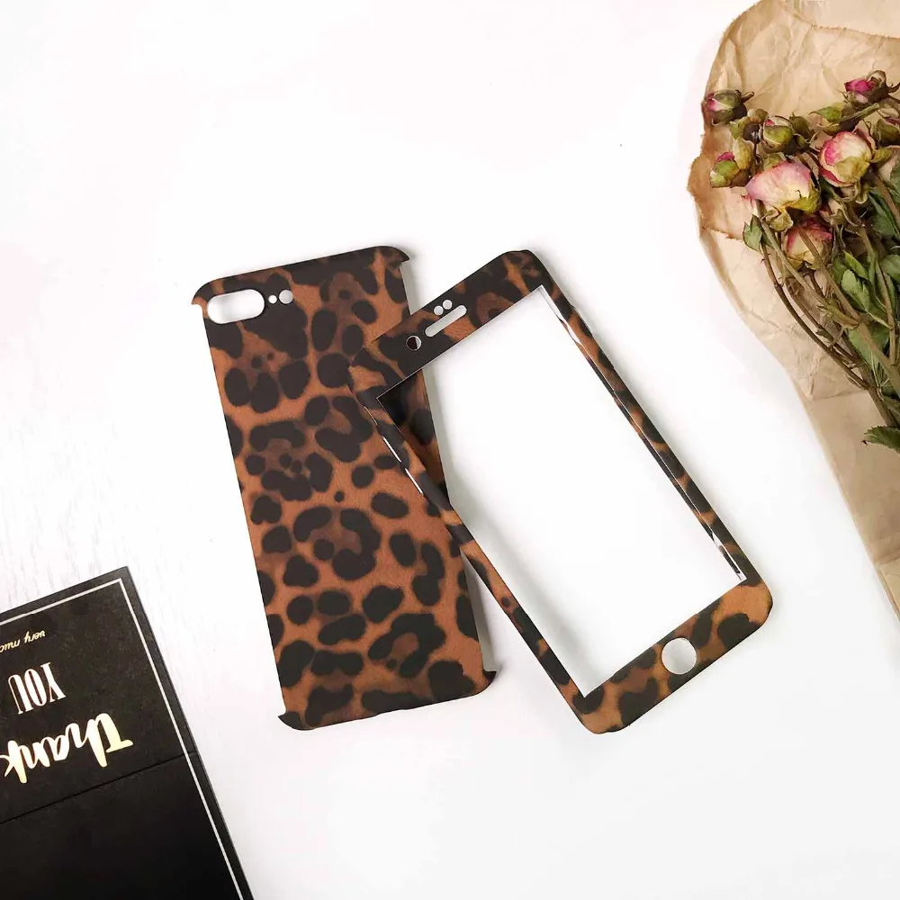 2 в 1 комбинированный чехол с леопардовым принтом стильный для iphone 6 7 8 plus X Xs max Xr