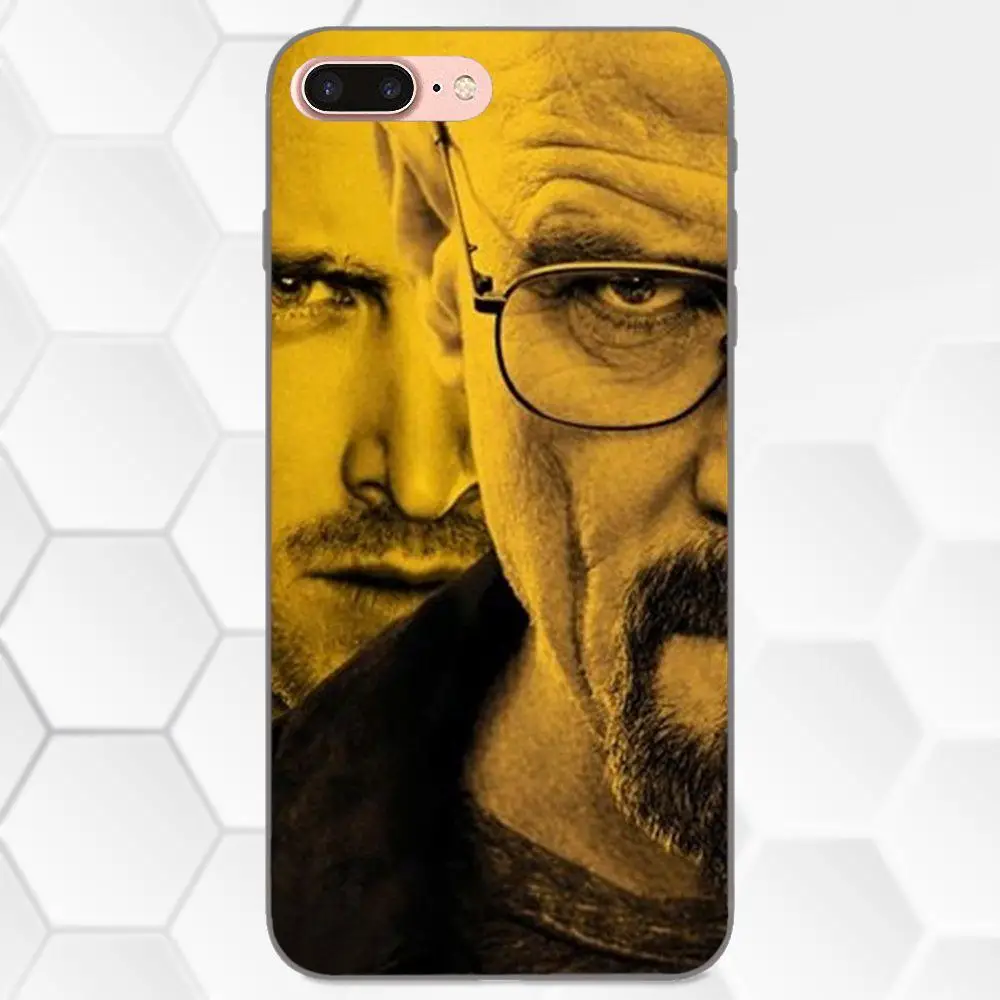 Мягкий Силиконовый ТПУ черный чехол для сотового телефона Уолтера белого Брайта