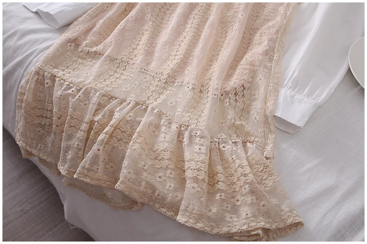 Почтовая летняя новая кружевная юбка женская высокая талия бедра Джокер длинные