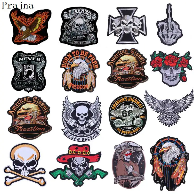 Праджня большие в стиле панк рок вышитые значки нашивки с немецким Железным