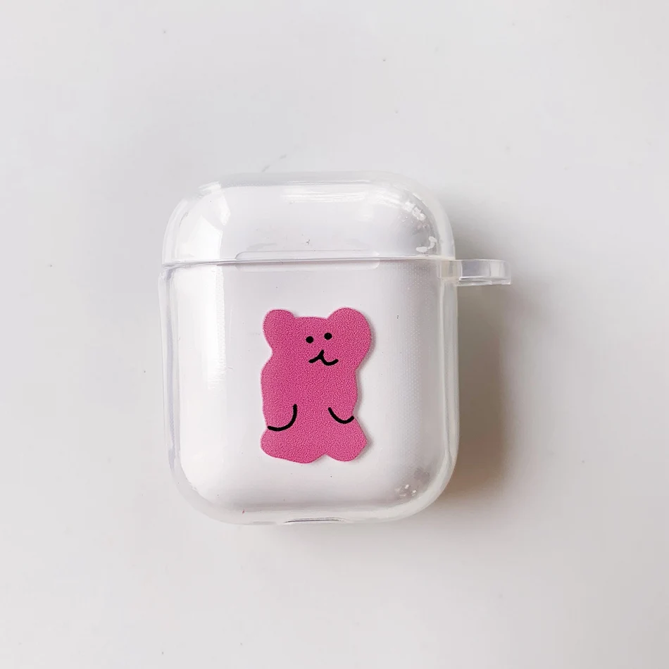 A9 Медведь беспроводной чехол для наушников для Airpods Iphone чехол s ТПУ милый силиконовый чехол для Airpod беспроводной Bluetooth протектор зарядки Etui - Цвет: A9