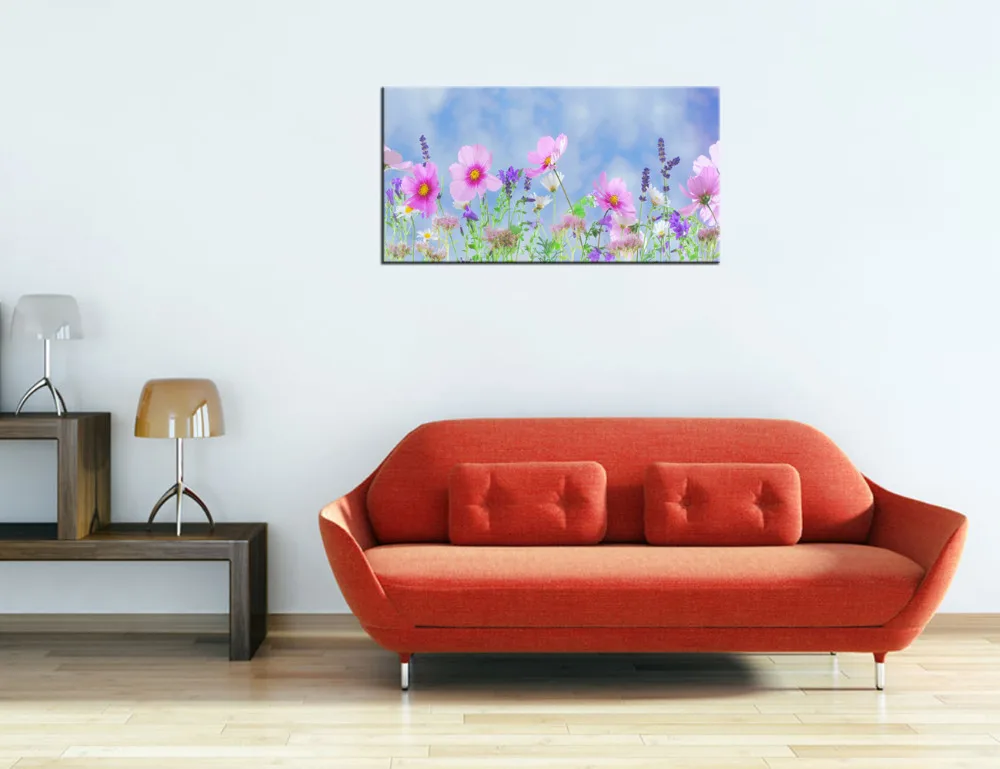 Домашний декоративный пейзаж живопись лаванда и Gesang цветок холст стены