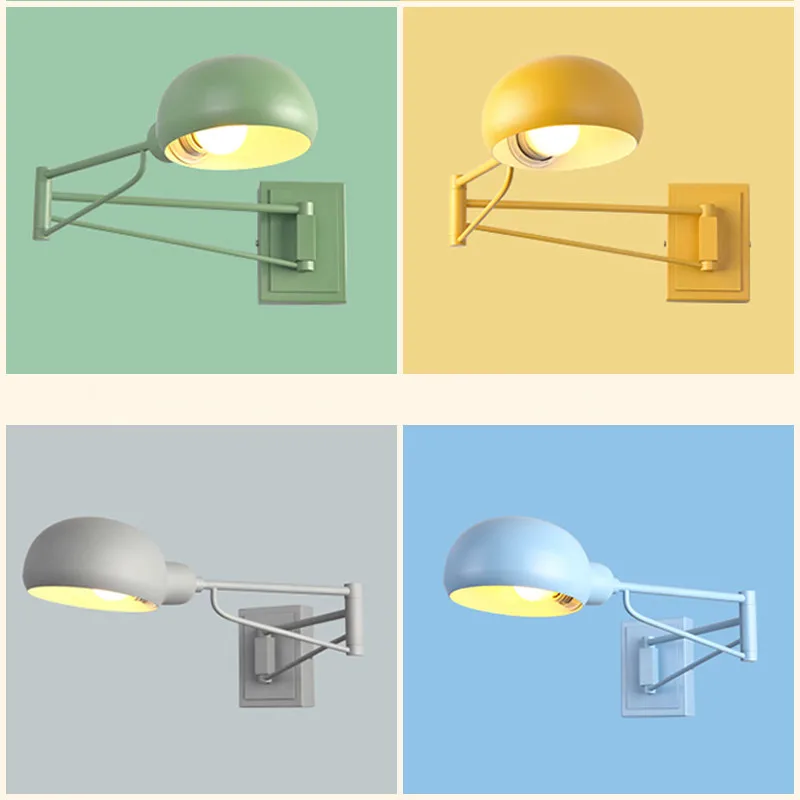 Современные комнатные светодиодные Настенные светильники поворотное бра с