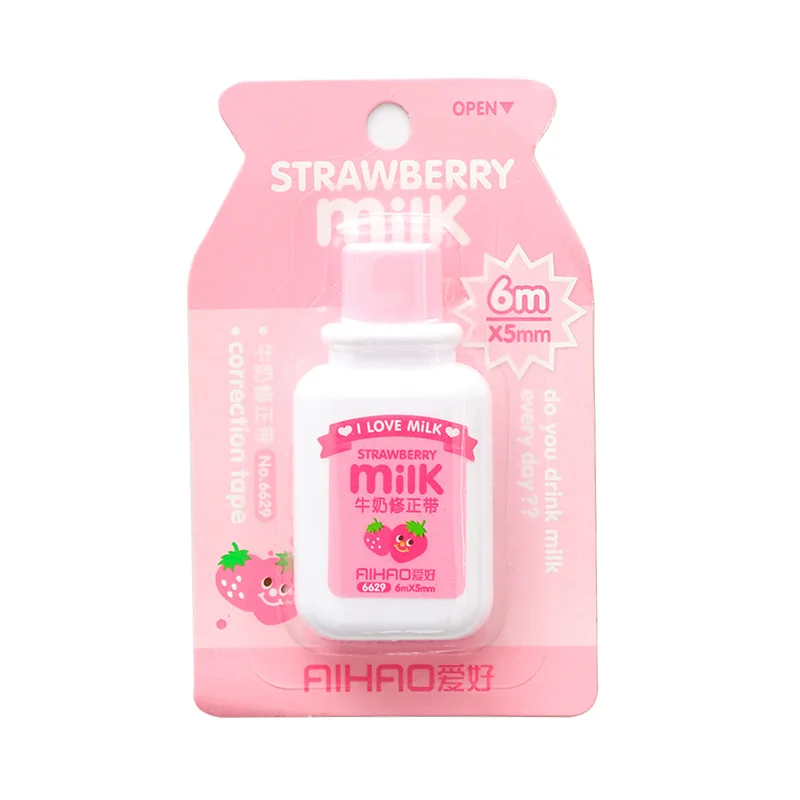 1 шт. Корректирующая лента в форме бутылки с молоком|Корректирующие ленты| |