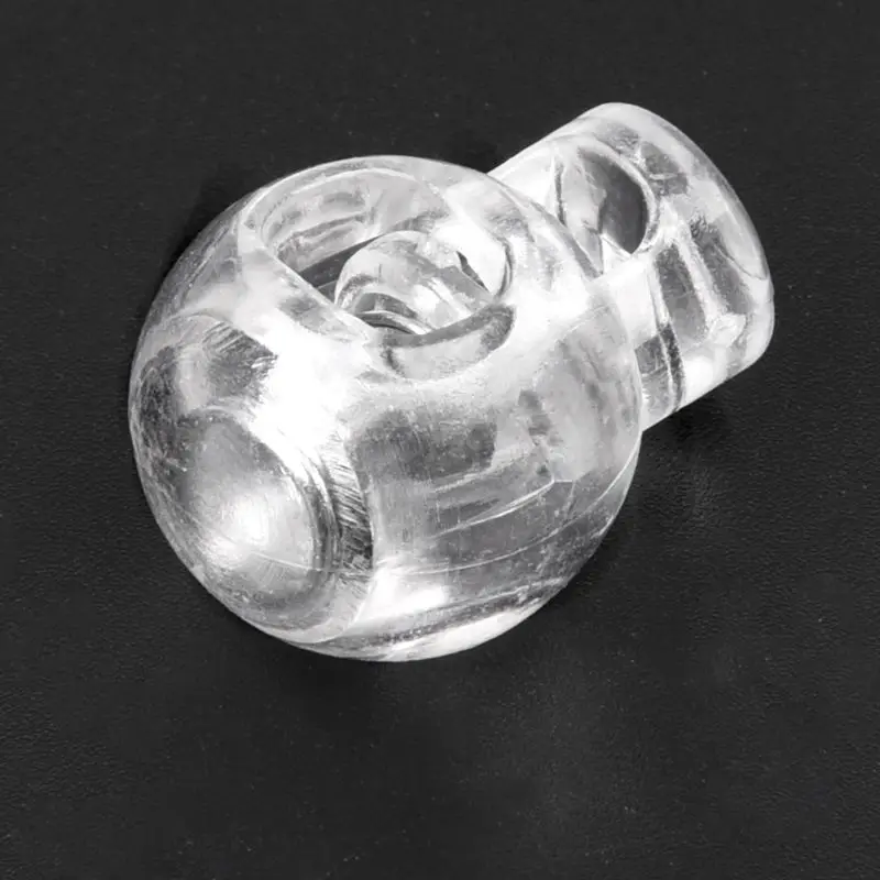 

Cord Locks Ends Spring Stop Toggles 6.5mm Dia Hole 20pcs Clear White
