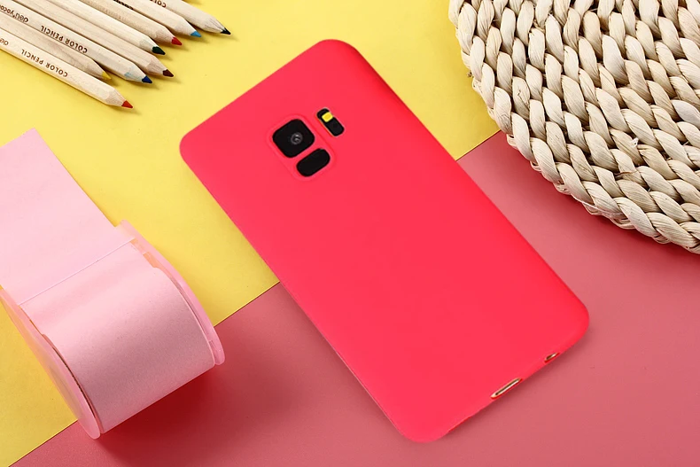 J2 Pro 2018 мягкий чехол из ТПУ ярких цветов для Samsung Galaxy S8 S9 Plus J4 J6 J8 A6 S6 S7 Edge note 9 8 5 4 3