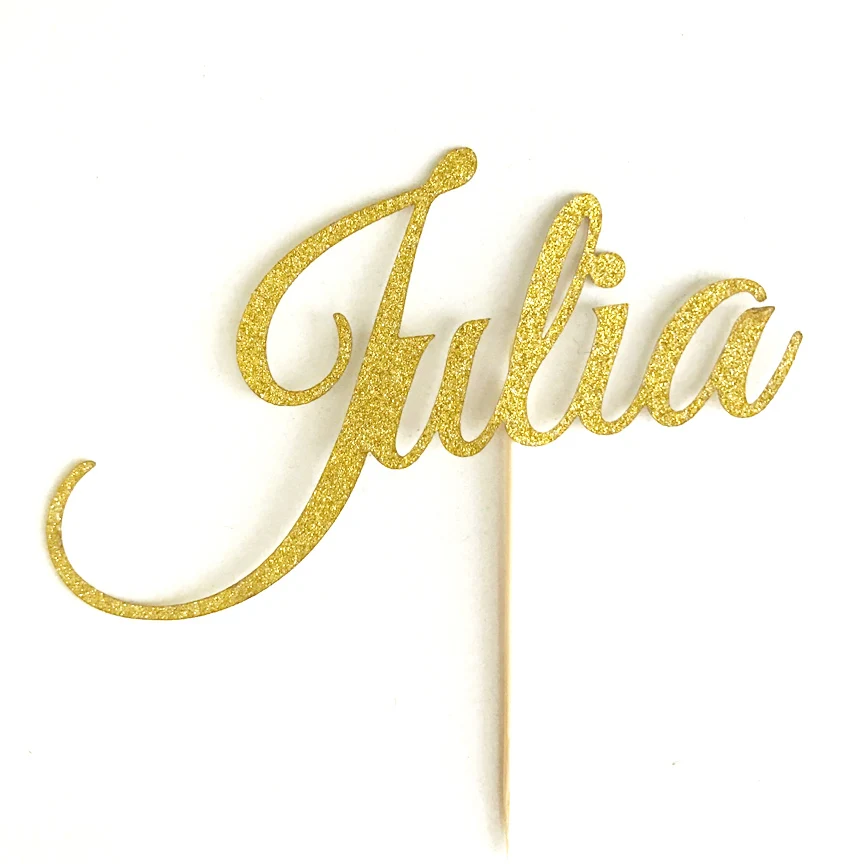 Пользовательское имя торт Топпер настроить с любым именем/Словом/возраст-день