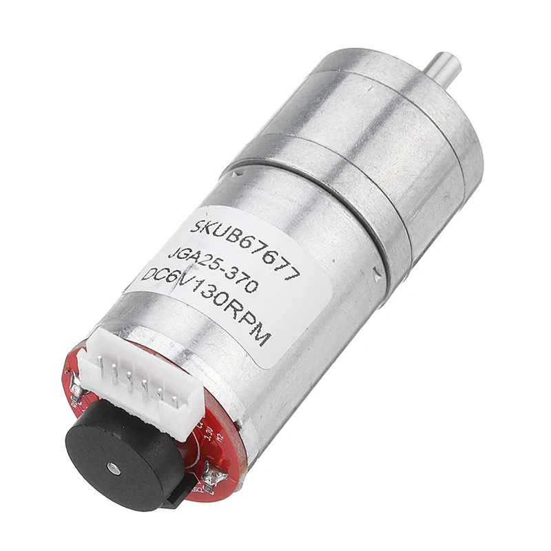 1 шт. 25GA370 DC 6V микро редукционный мотор с кодировщиком редуктор скорости