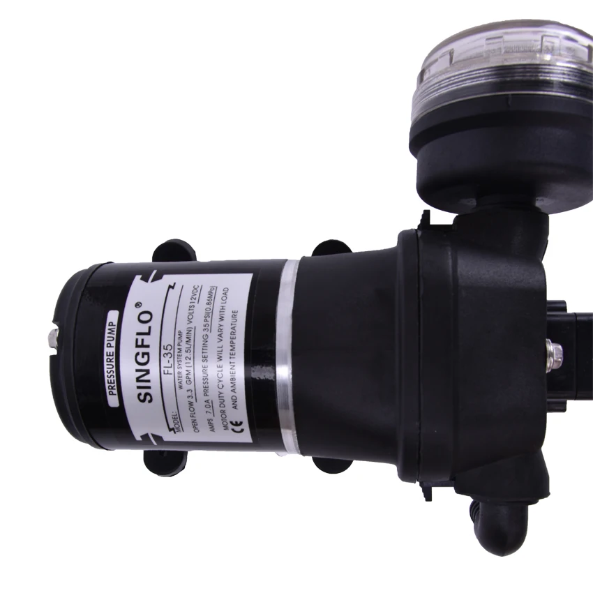 1 шт 12v 12.5L/мин 35psi промывочный насос для RV/морской спрос мембранный Водяной низкий